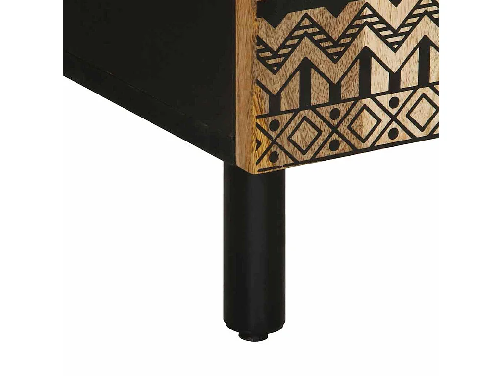 Badkamerkast 38x33,5x160 cm massief mangohout
