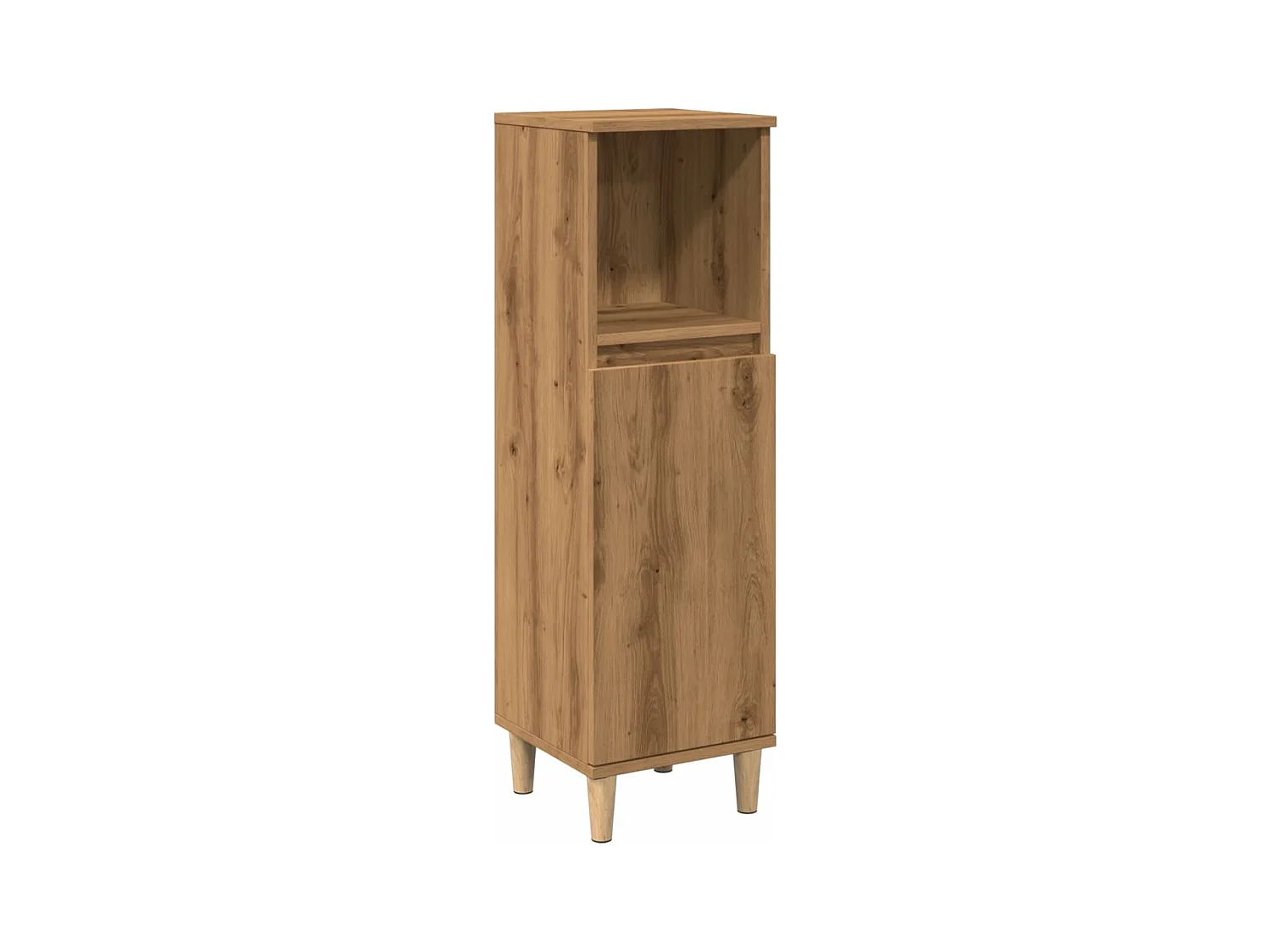 Armoire de salle de bain chêne artisanal 30x30x100 cm