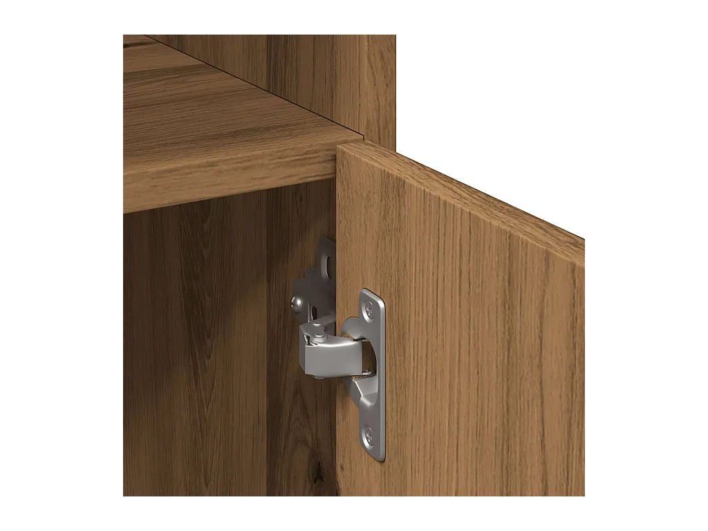 Armoire de salle de bain chêne artisanal 30x30x179 cm