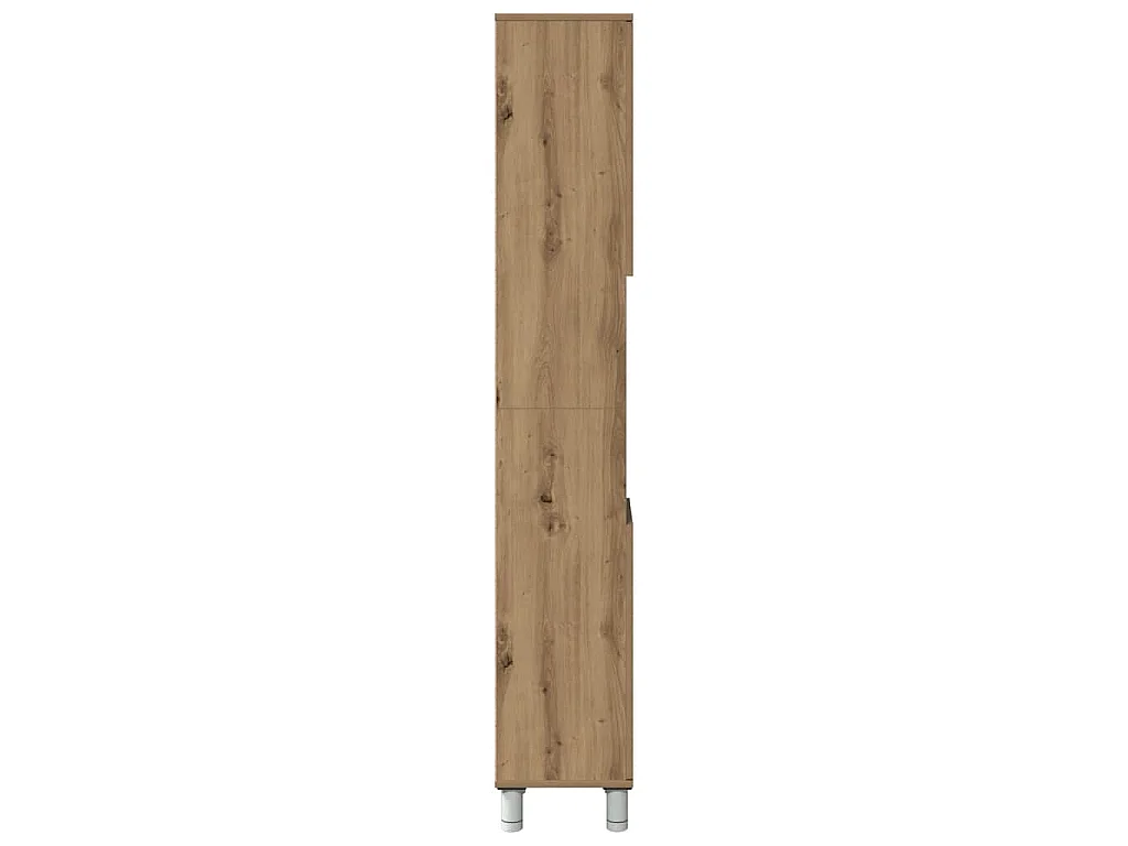 Armoire de salle de bain chêne artisanal 30x30x179 cm