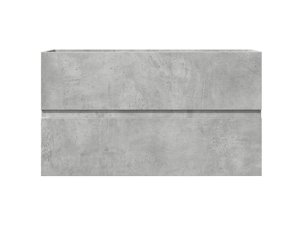 Armoire de salle de bain suspendue gris béton bois d'ingénierie