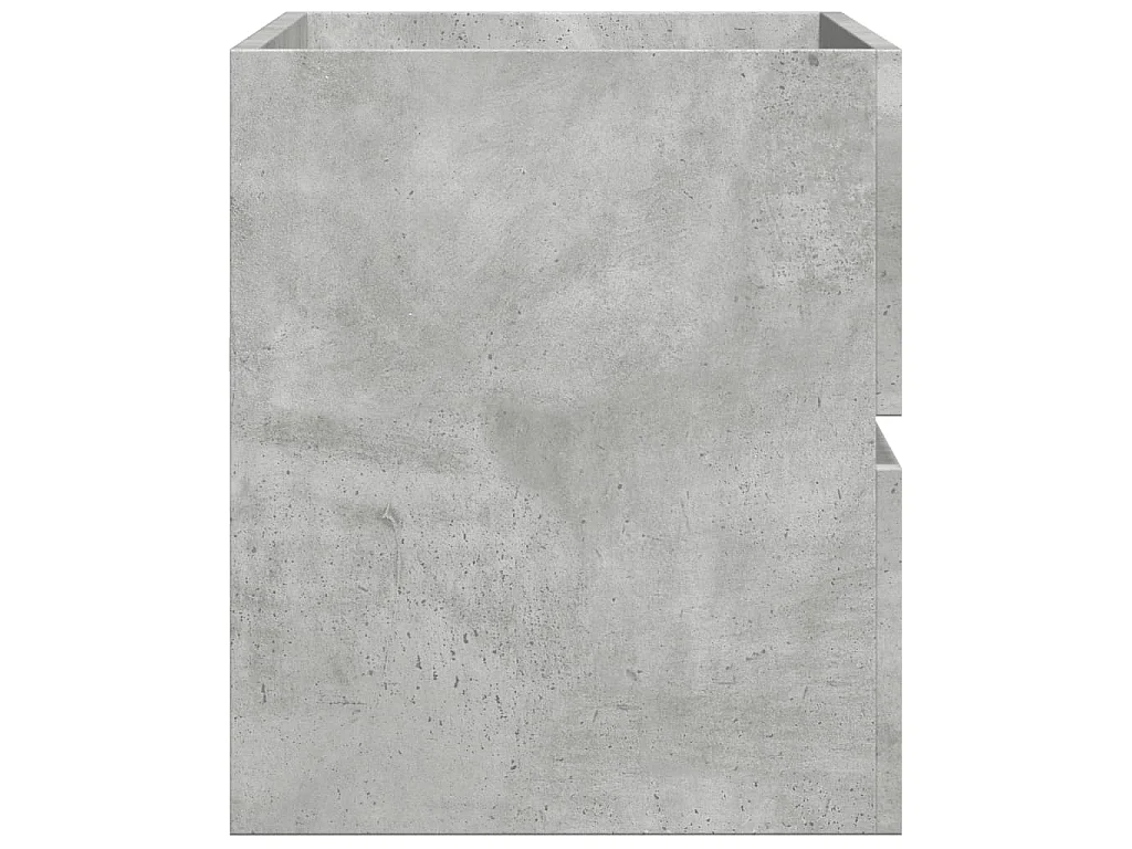 Armoire de salle de bain suspendue gris béton bois d'ingénierie