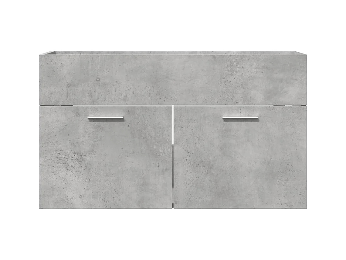 Armoire d'évier Gris béton 80x38,5x46 cm Aggloméré