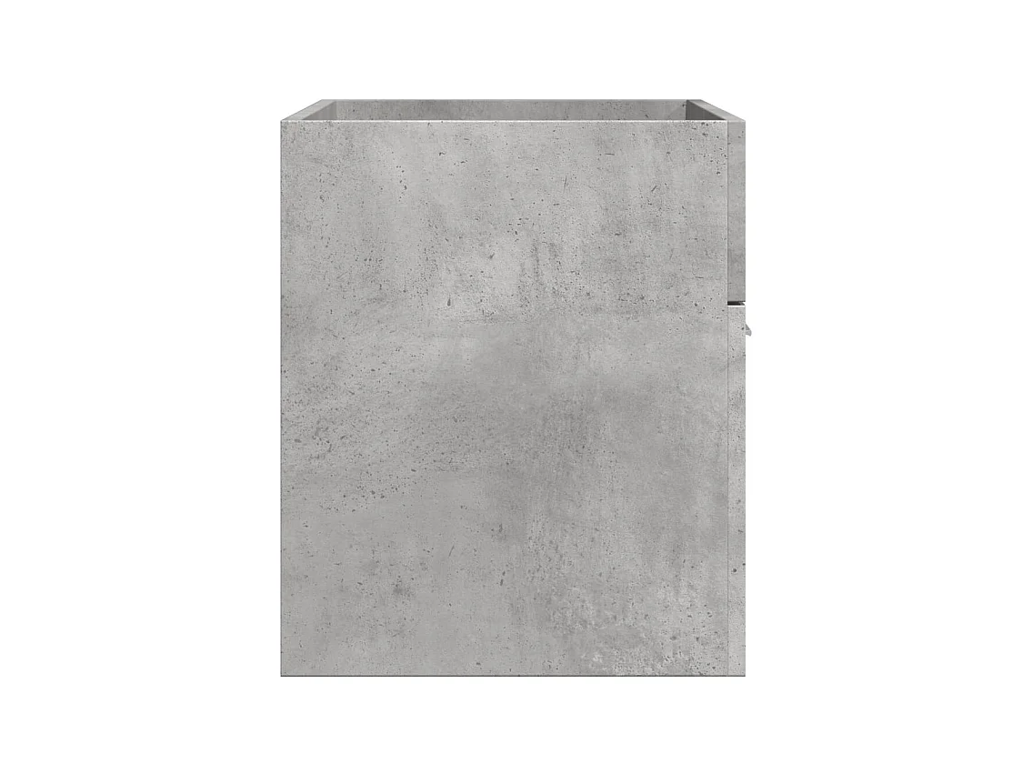 Armoire d'évier Gris béton 80x38,5x46 cm Aggloméré