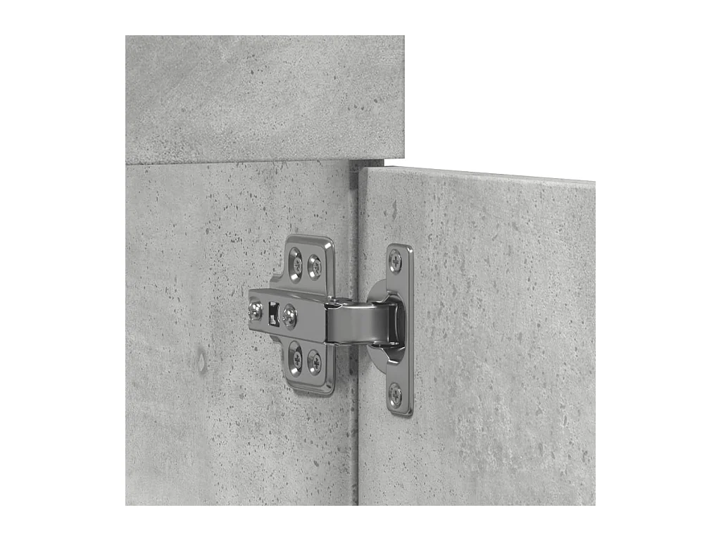 Armoire d'évier Gris béton 80x38,5x46 cm Aggloméré