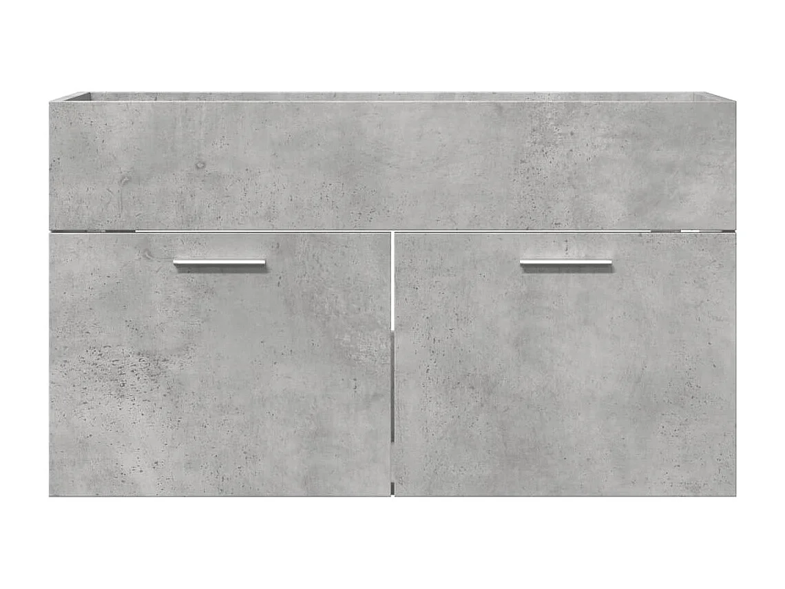 Wastafelkast 80x38,5x46 cm spaanplaat betongrijs