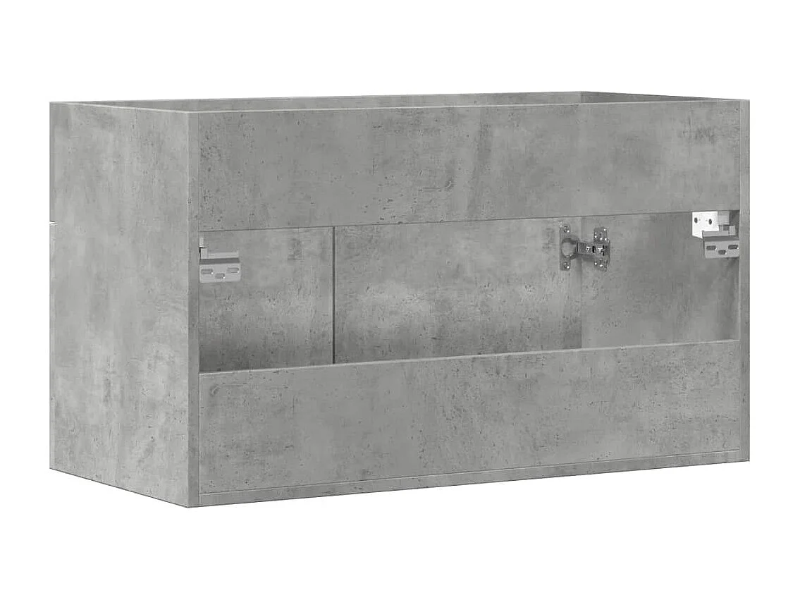 Wastafelkast 80x38,5x46 cm spaanplaat betongrijs
