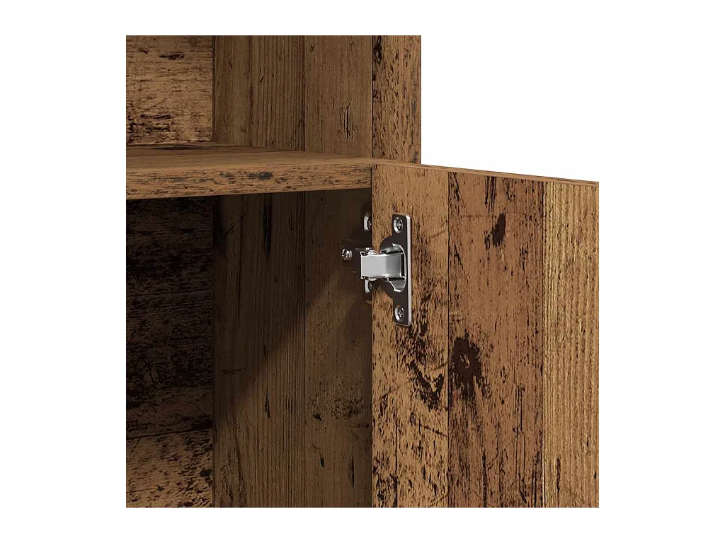 Armoire de salle de bain vieux bois bois d'ingénierie