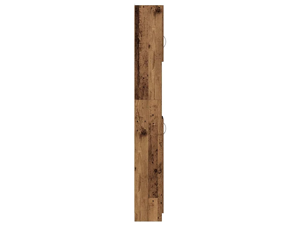 Badschrank Altholz-Optik 32x25,5x190 cm Holzwerkstoff