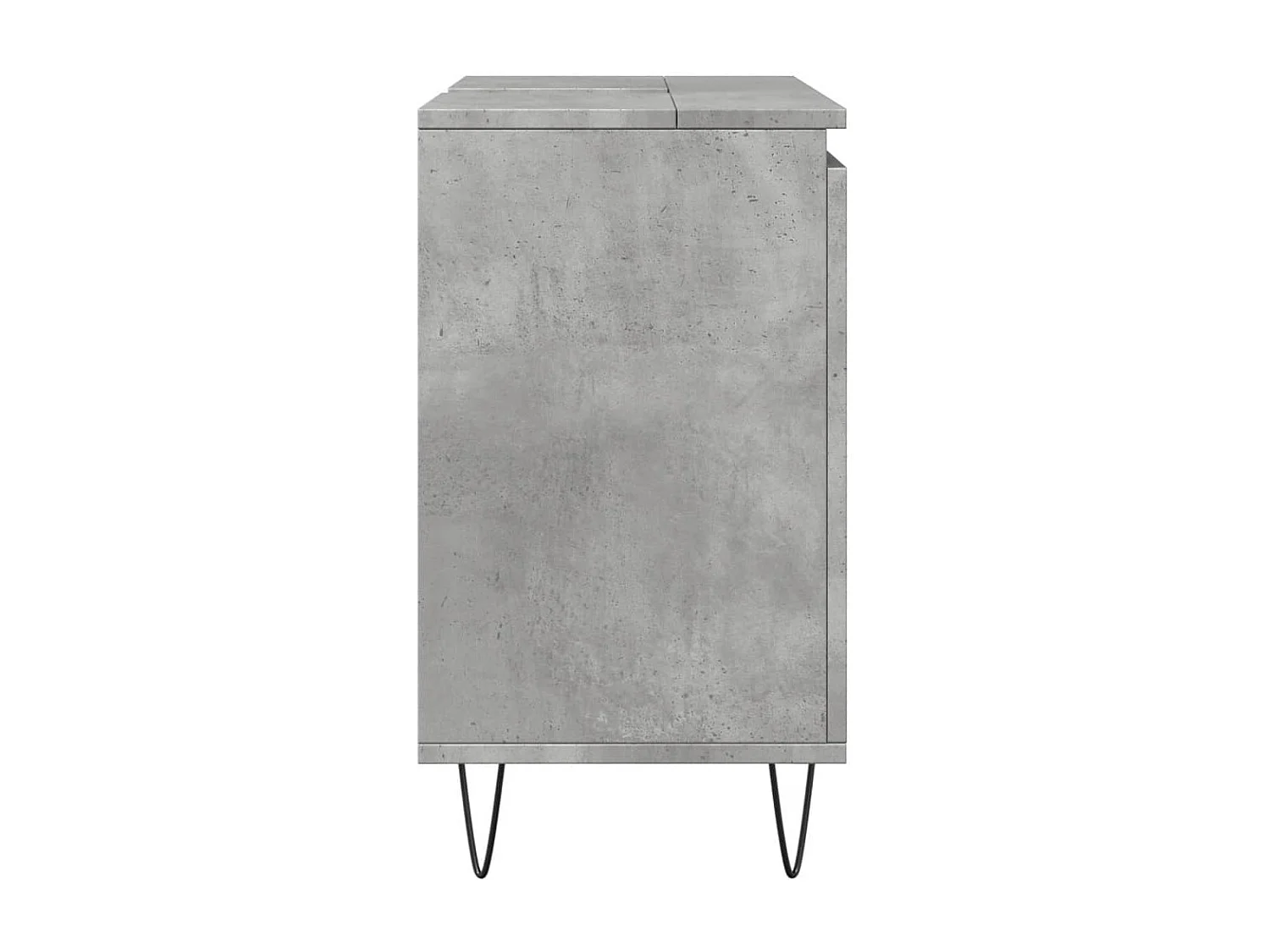 Armoire de bain gris béton 58x33x60 cm bois d'ingénierie