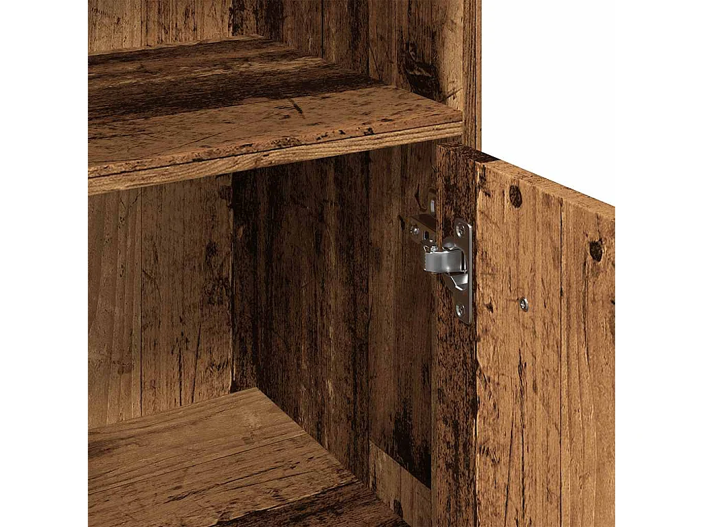 Armoire de salle de bain vieux bois 30x30x95 cm bois ingénierie