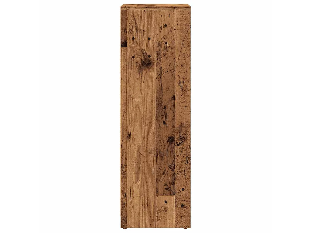 Armoire de salle de bain vieux bois 30x30x95 cm bois ingénierie