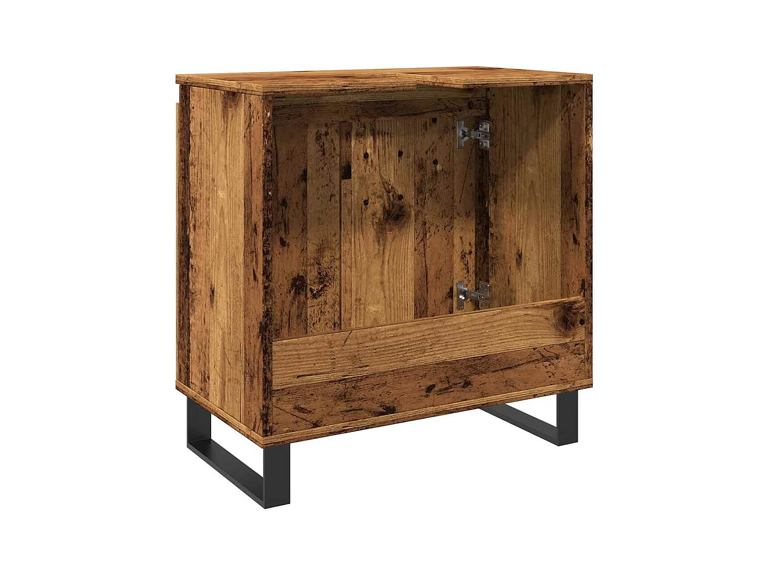 Armoire de salle de bain vieux bois 58x33x60 cm bois ingénierie