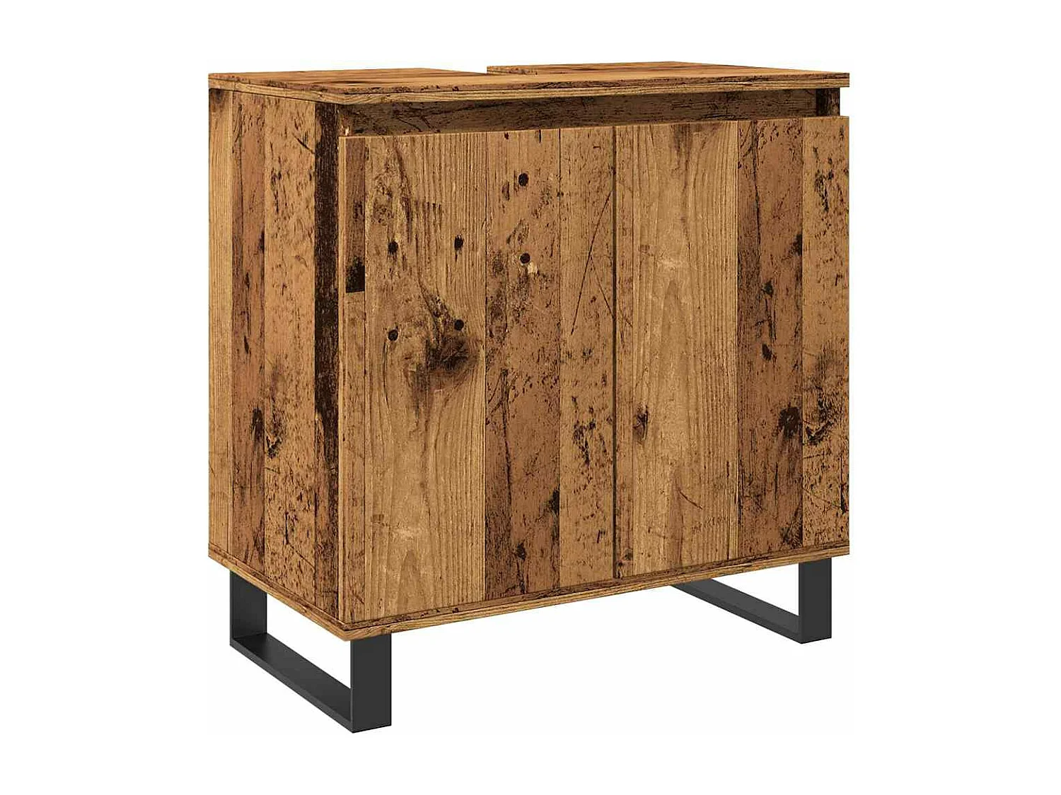 Armario de baño madera de ingeniería envejecida 58x33x60 cm