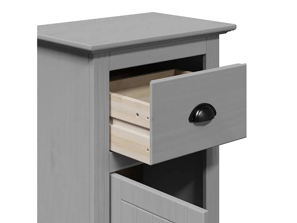 Armoire de salle de bain BODO gris 44x30x90 cm
