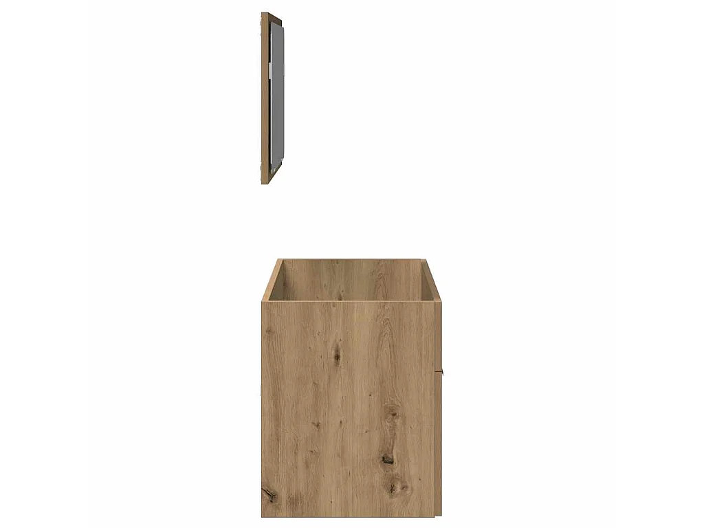 Badschrank mit Spiegel Artisan-Eiche Holzwerkstoff