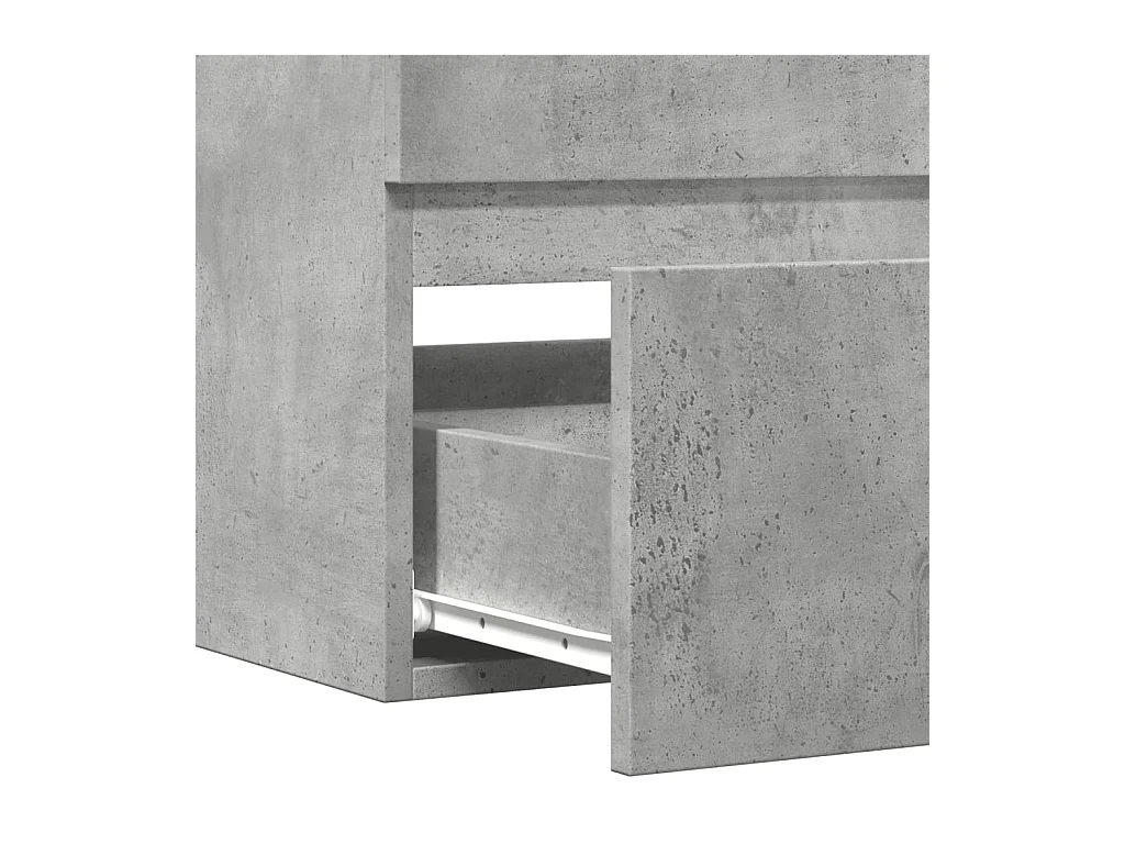 Armario para lavabo contrachapada gris hormigón 90x38,5x45 cm