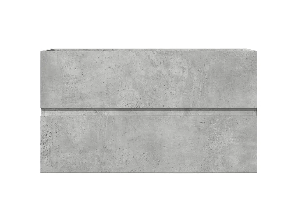 Armoire d'évier Gris béton 90x38,5x45 cm Aggloméré