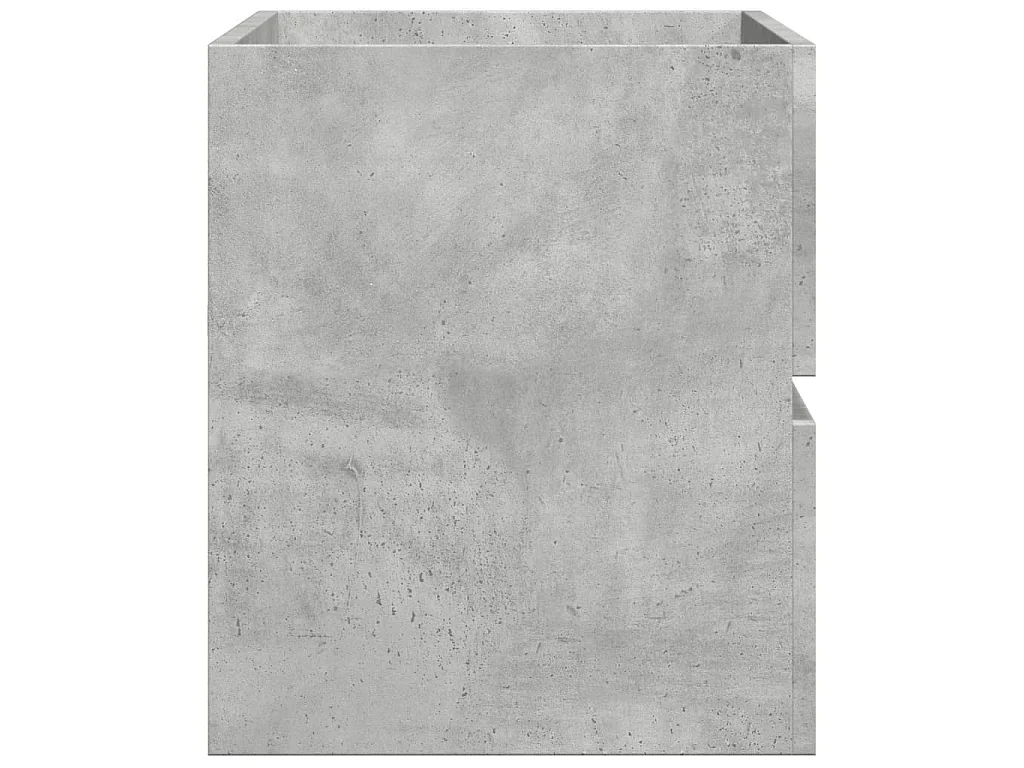 Armoire d'évier Gris béton 90x38,5x45 cm Aggloméré