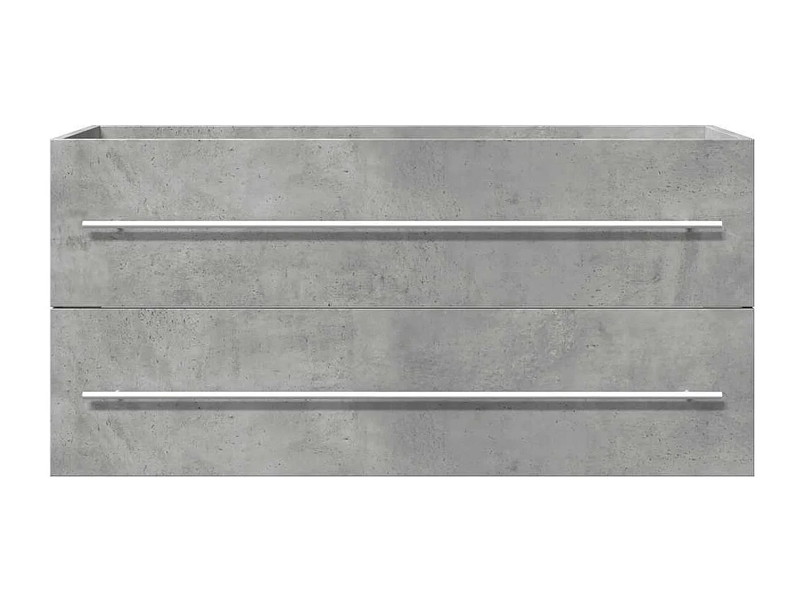 Armoire d'évier Gris béton 100x38,5x48 cm Aggloméré