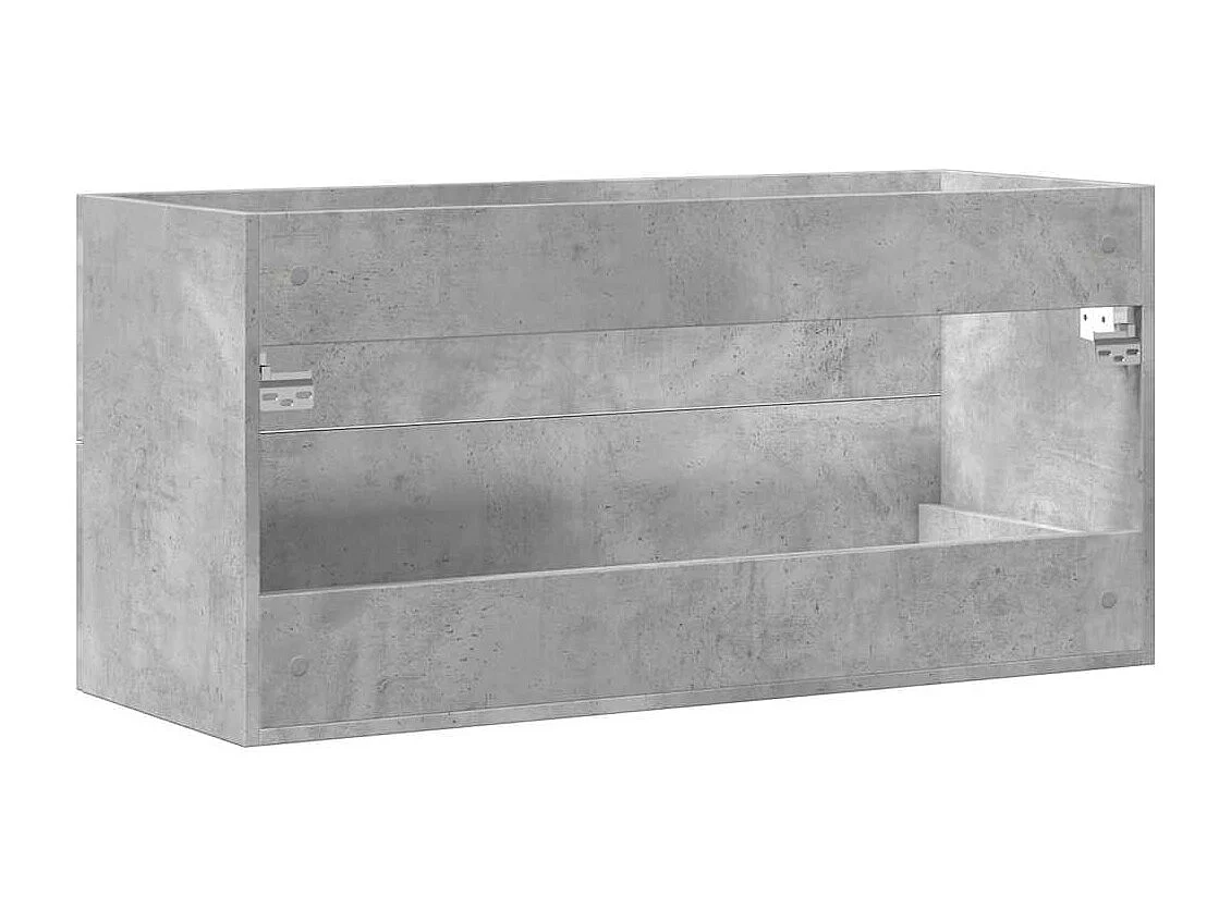 Armoire d'évier Gris béton 100x38,5x48 cm Aggloméré