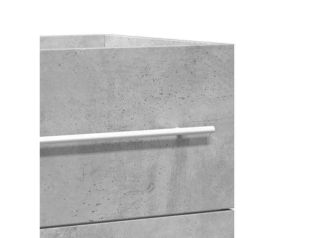 Armoire d'évier Gris béton 100x38,5x48 cm Aggloméré