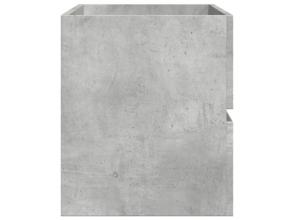 Mobile Lavabo Grigio Cemento 100x38,5x45cm in Legno Multistrato