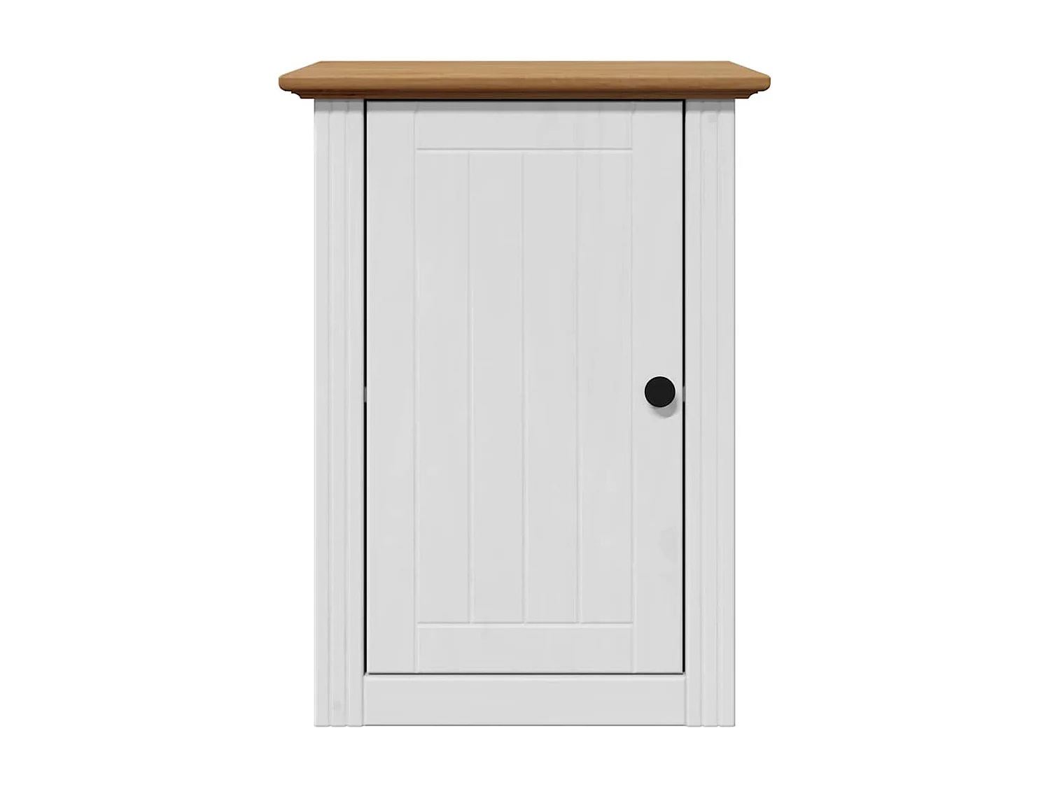 3 pcs conjunto de móveis WC BODO pinho maciço branco castanho