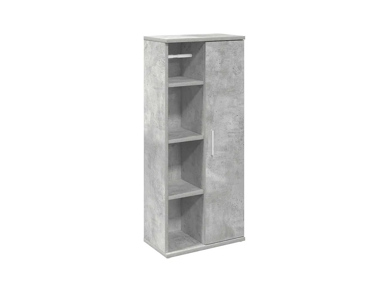 Meuble de salle de bain avec porte-rouleau gris béton