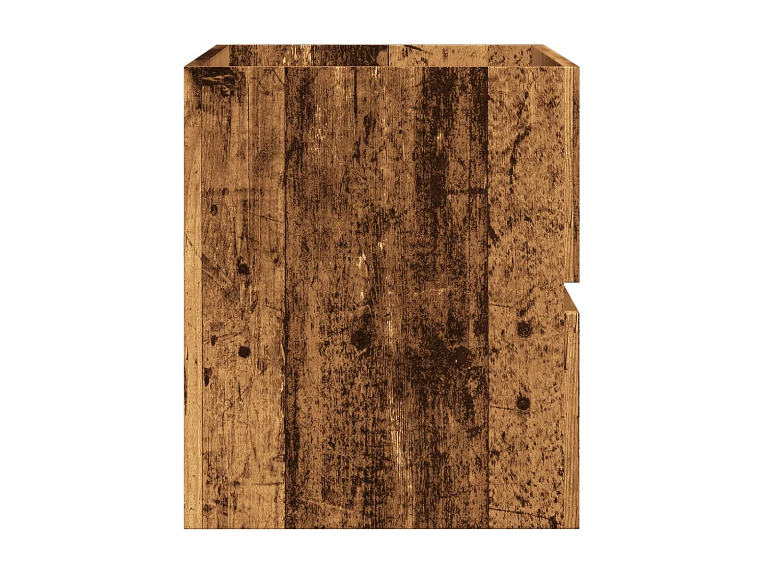 Badkamerwandkast 80x38,5x45 cm bewerkt hout oud houtkleurig