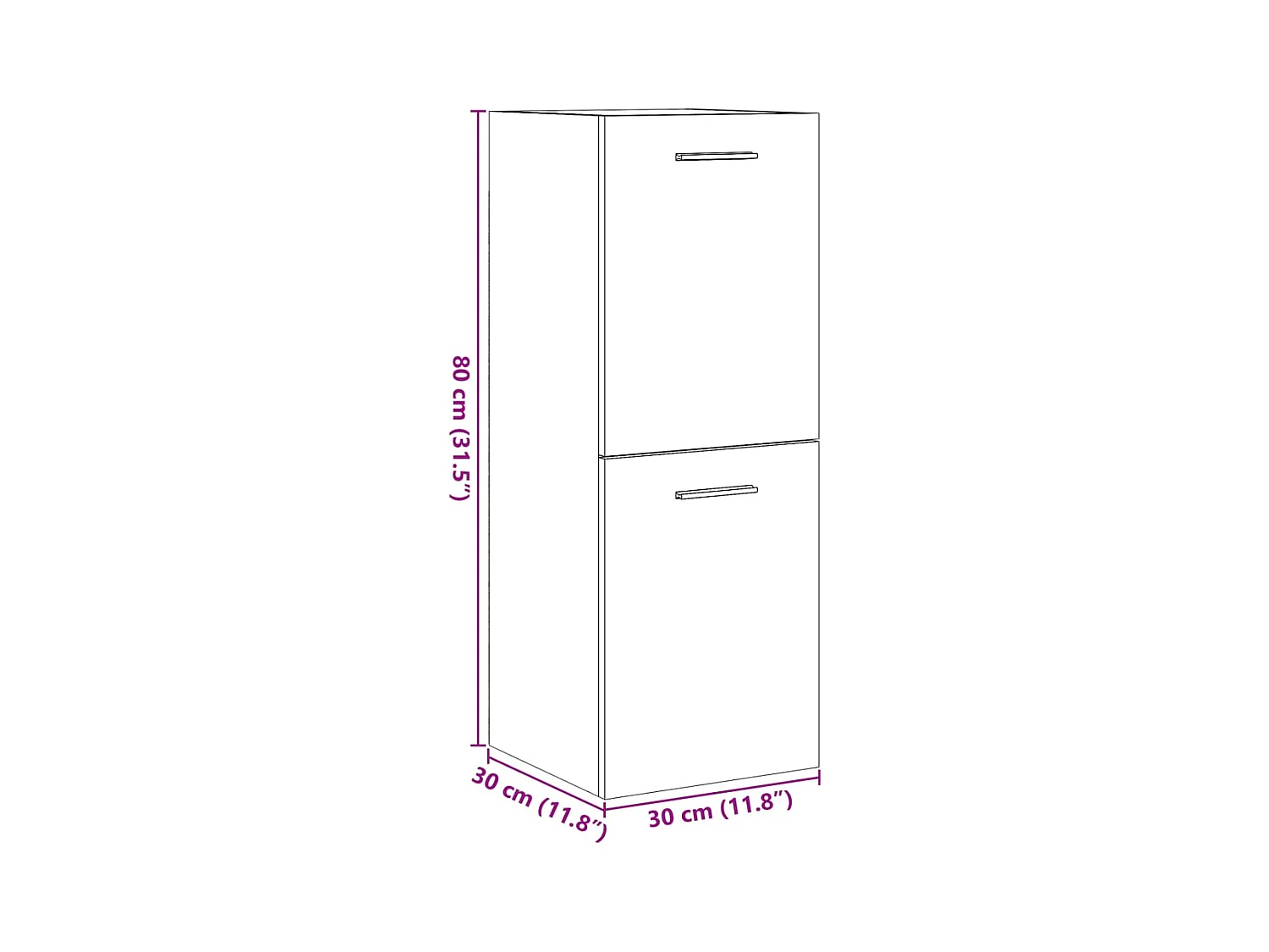 Armoire de salle de bain suspendue gris béton bois d'ingénierie