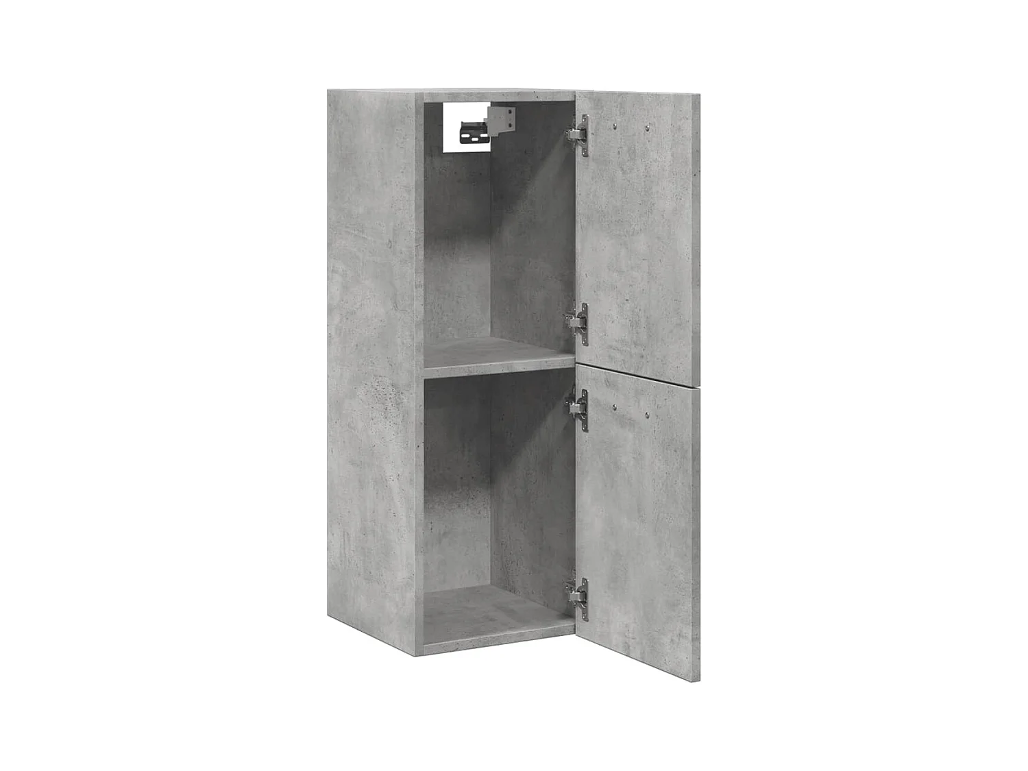 Armoire de salle de bain suspendue gris béton bois d'ingénierie