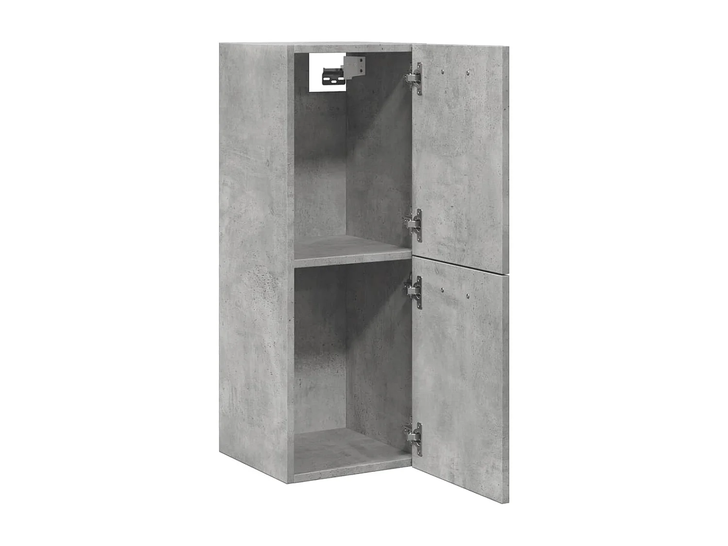 Armoire de salle de bain suspendue gris béton bois d'ingénierie