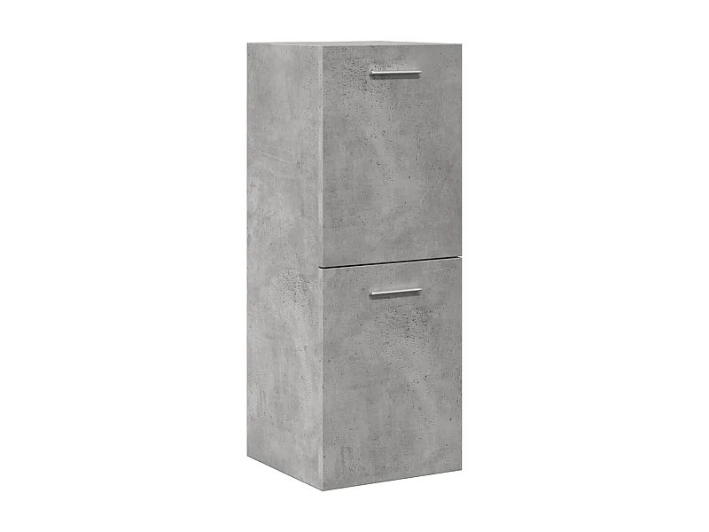 Armoire de salle de bain suspendue gris béton bois d'ingénierie