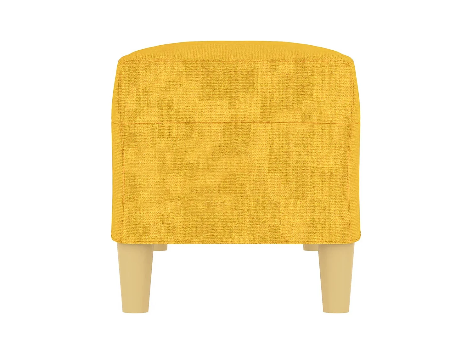 Sitzbank Hellgelb 100x35x41 cm Stoff