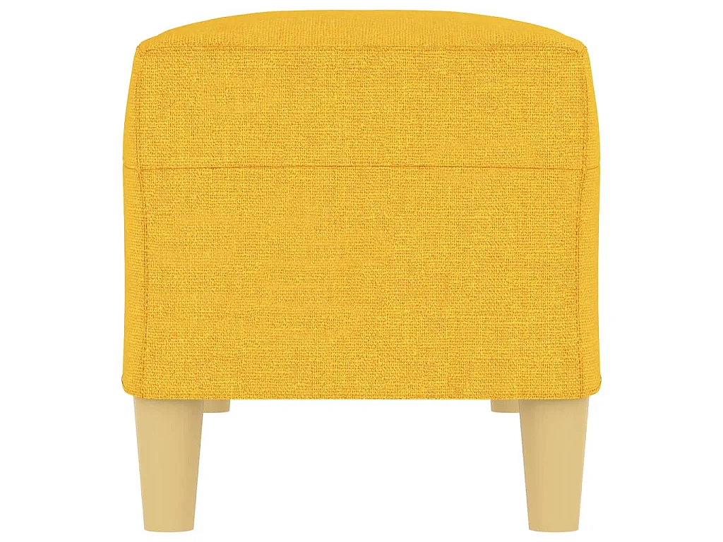 Sitzbank Hellgelb 100x35x41 cm Stoff