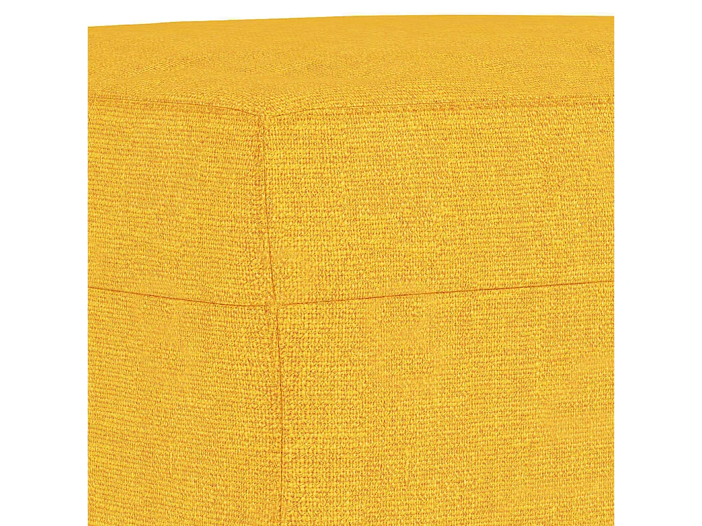 Sitzbank Hellgelb 100x35x41 cm Stoff