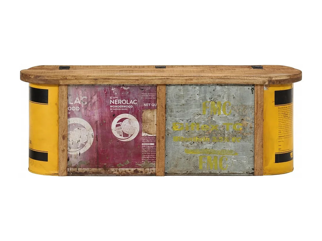 Banc de rangement/buffet 120x30x40 cm bois de récupération