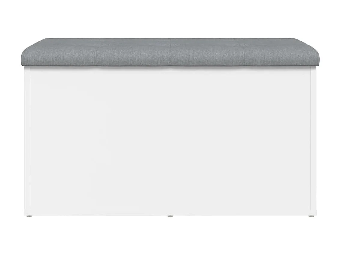 Banc de rangement Blanc 82x42x45 cm Bois d'ingénierie