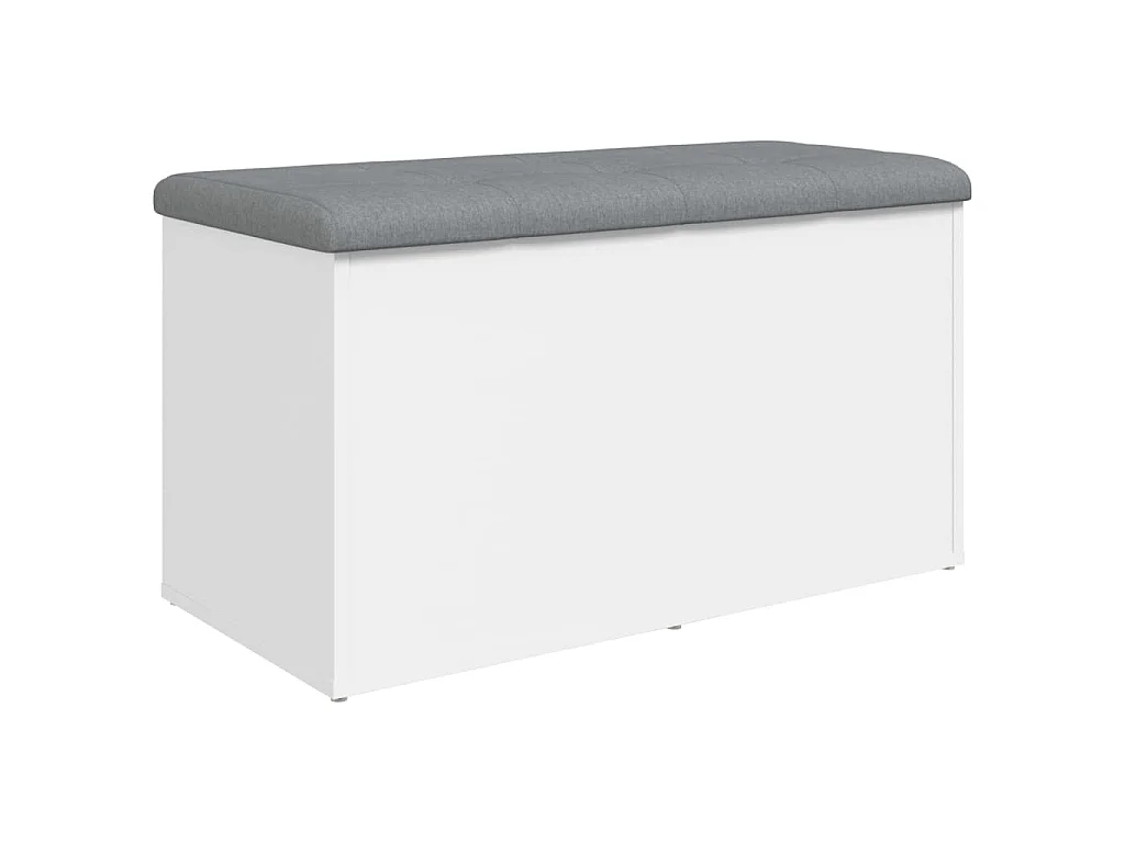 Opbergbank Wit 82x42x45 cm Bewerkt Hout