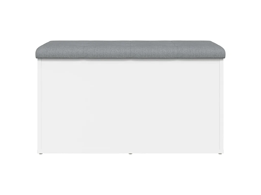 Opbergbank Wit 82x42x45 cm Bewerkt Hout