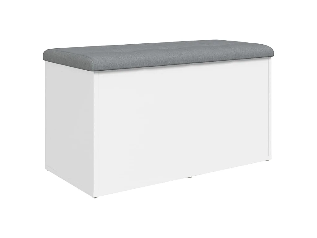 Opbergbank Wit 82x42x45 cm Bewerkt Hout