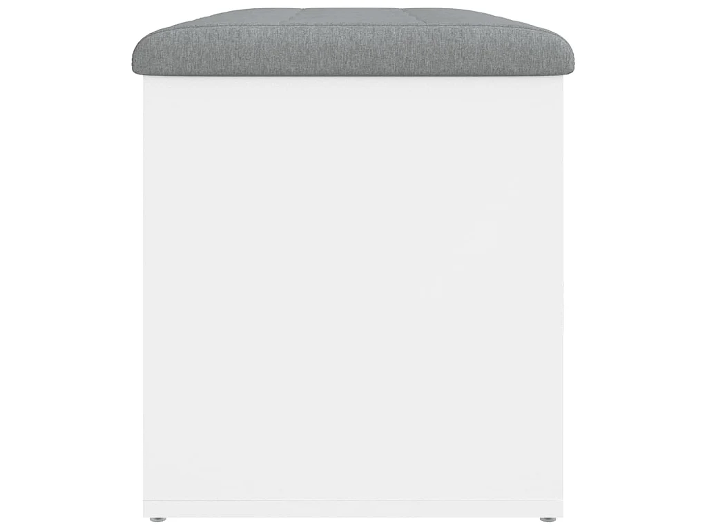Opbergbank Wit 82x42x45 cm Bewerkt Hout