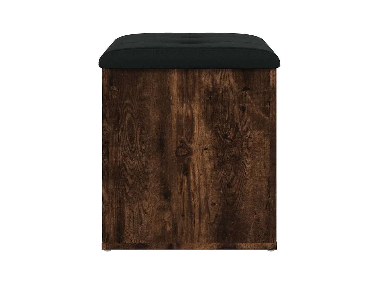 Banc de rangement chêne fumé 42x42x45 cm bois d'ingénierie