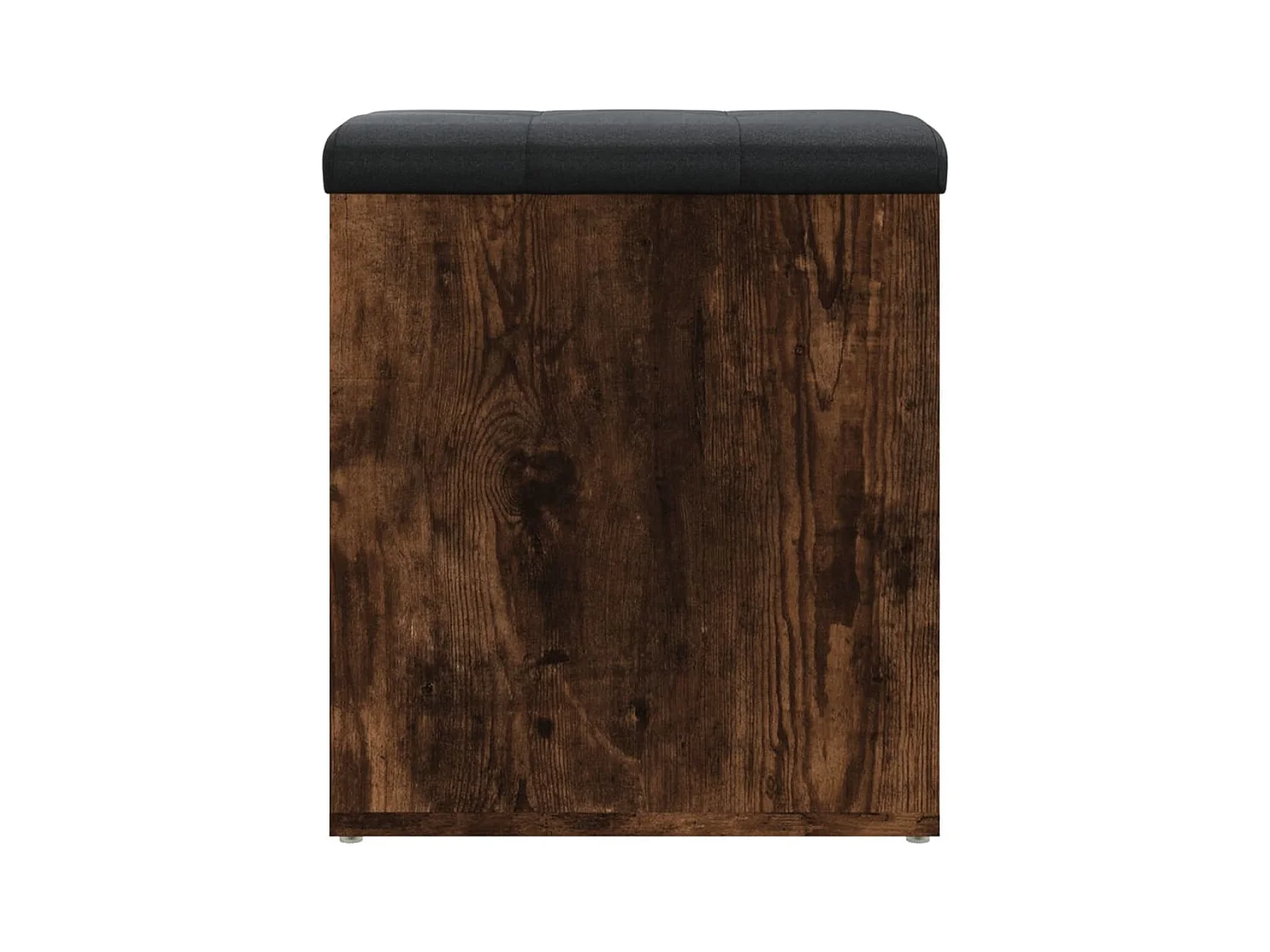 Banc de rangement chêne fumé 42x42x45 cm bois d'ingénierie