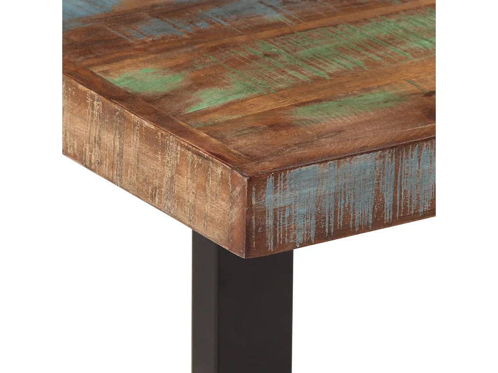 Banc 160 cm bois de récupération massif et acier