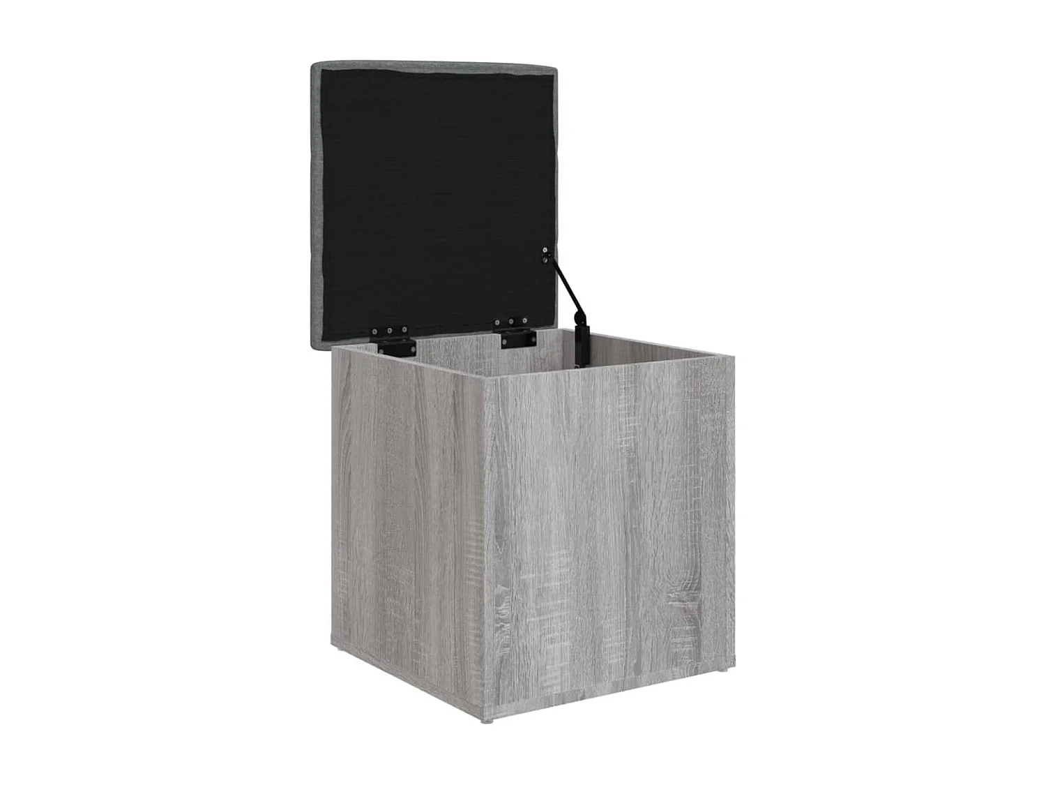 Sitzbank mit Stauraum Grau Sonoma 42x42x45 cm Holzwerkstoff