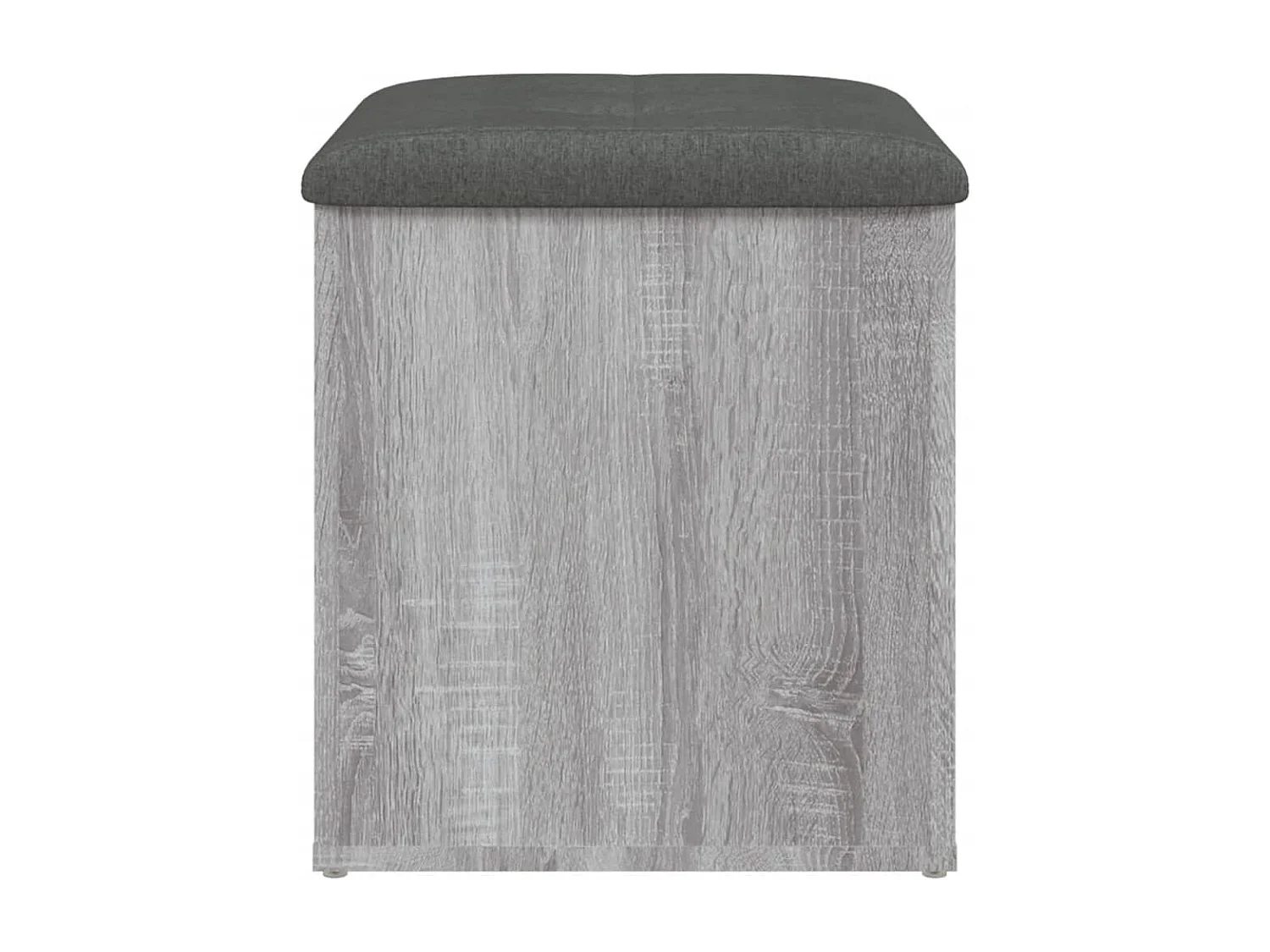 Sitzbank mit Stauraum Grau Sonoma 42x42x45 cm Holzwerkstoff