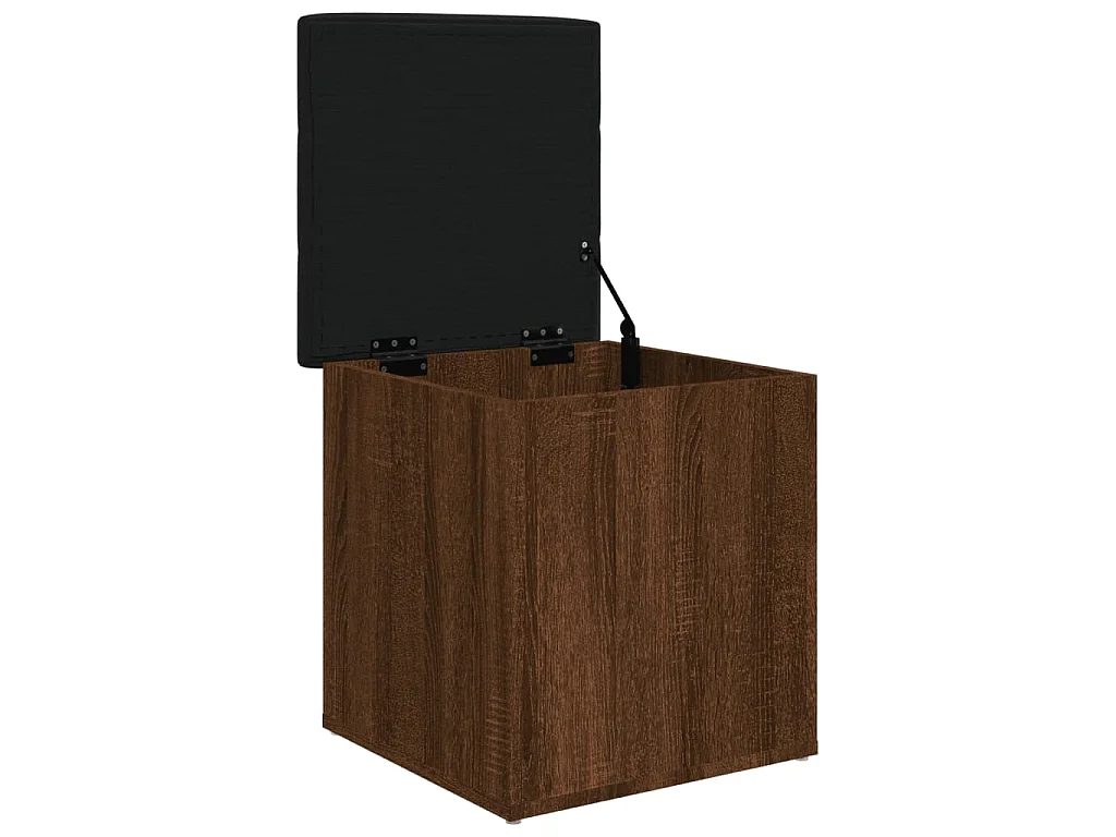 Banc de rangement chêne marron 42x42x45 cm bois d'ingénierie