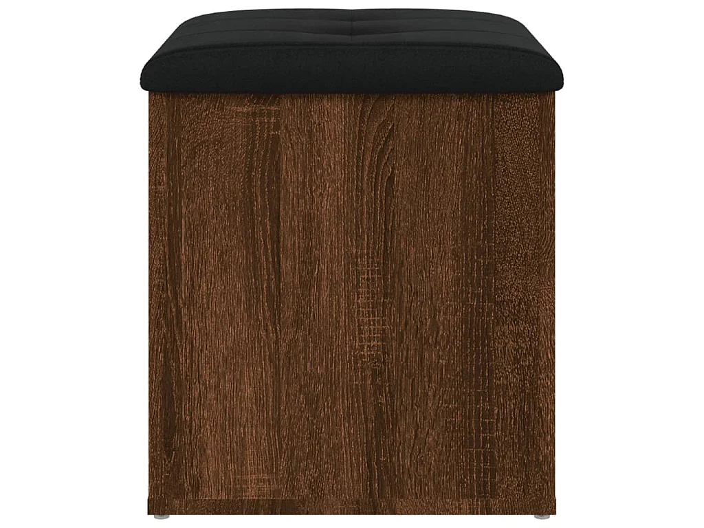 Banc de rangement chêne marron 42x42x45 cm bois d'ingénierie